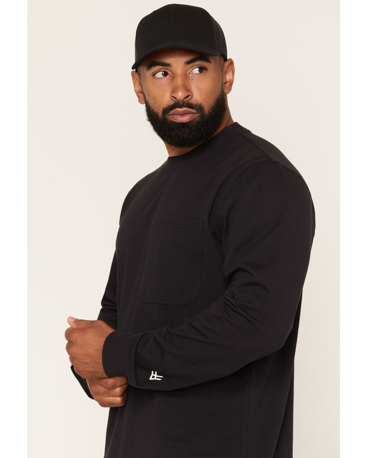 Image #3 - Hawx Men's Built For The Job Long Sleeve Graphic Work T-Shirt, Black, hi-res