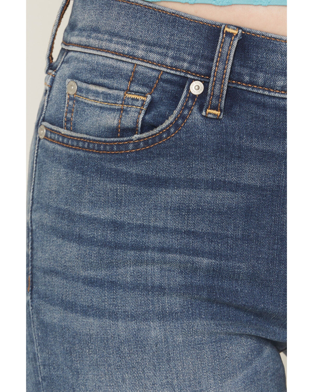 Image #2 - 7 For All Mankind Women's Medium Wash Mid Rise Dojo Wide Jeans, Medium Wash, hi-res