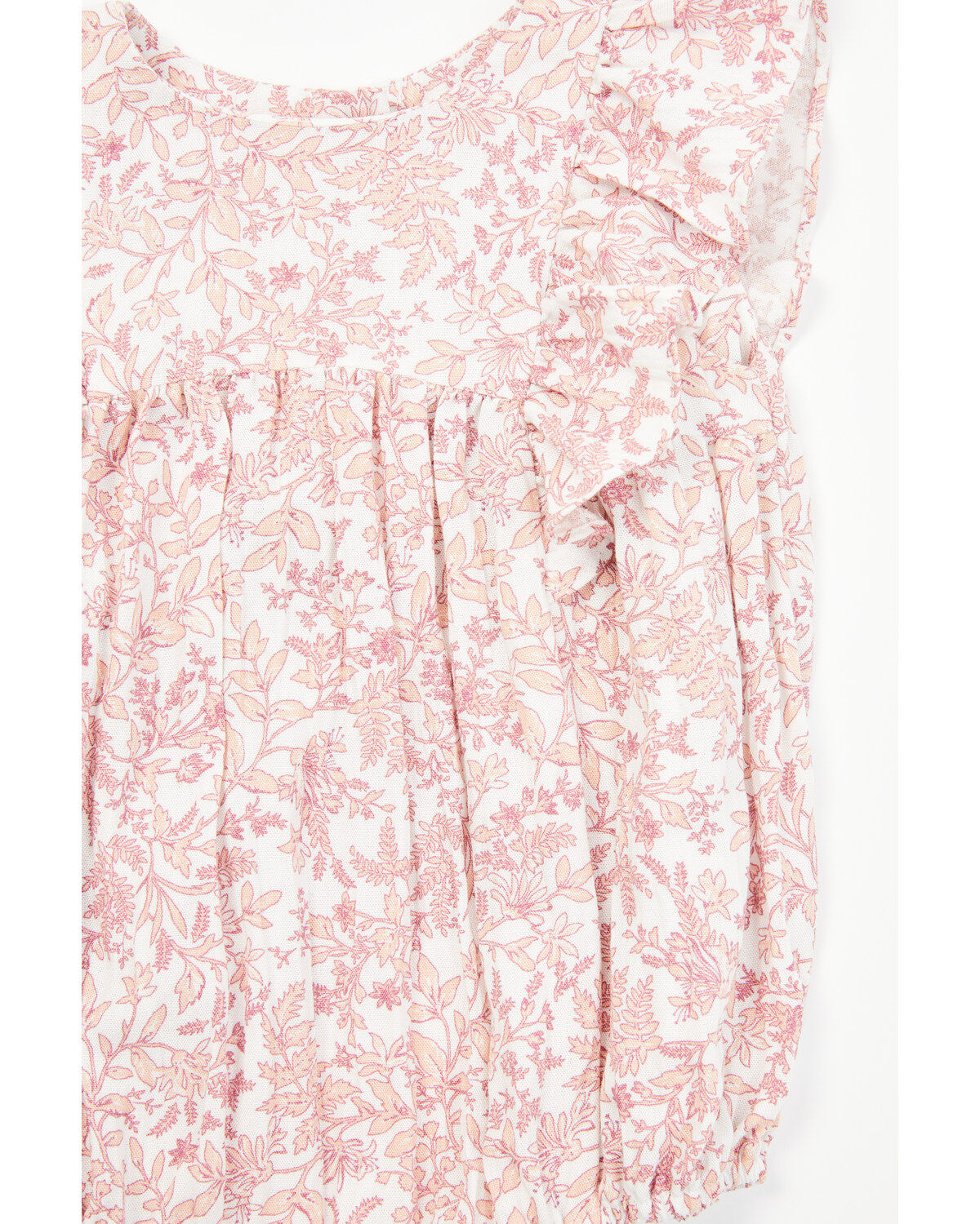 Image #2 - Yura Infant Girls' Printed Ruffle Onesie, Pink, hi-res