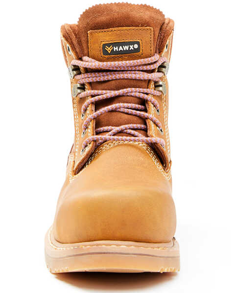 Hawx Women's Trooper Work Boots - Composite Toe, Tan, hi-res