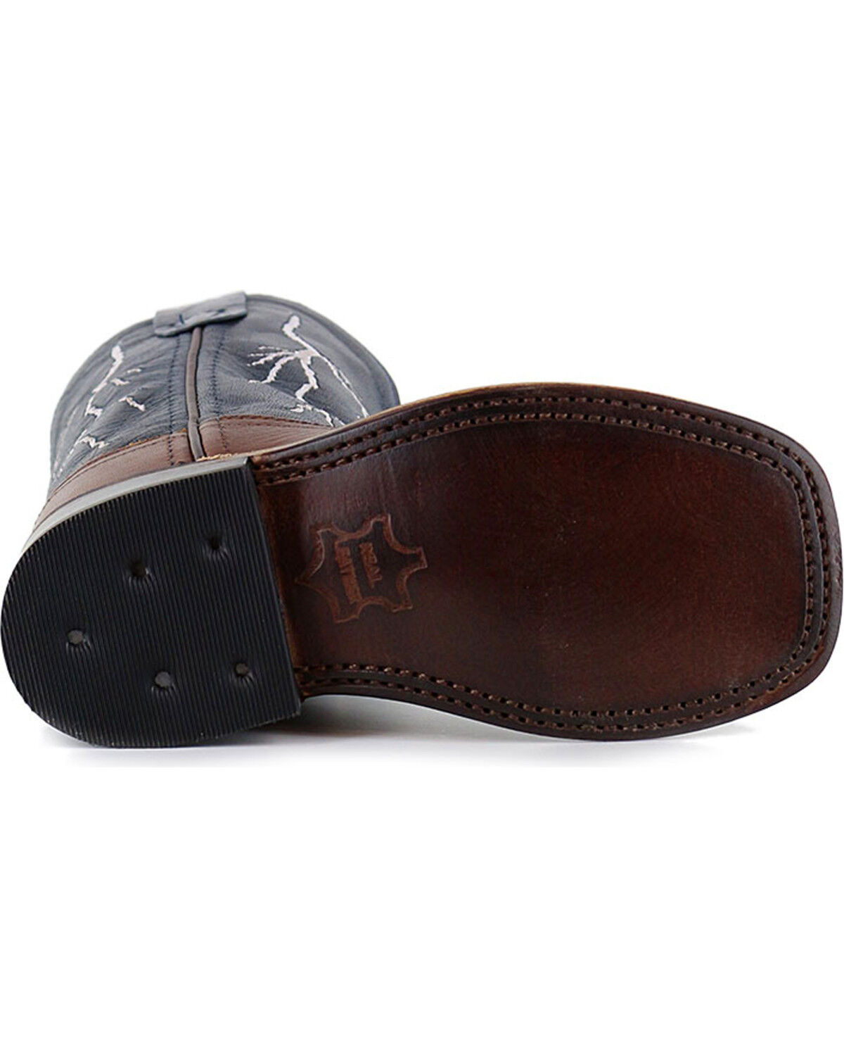 Image #5 - Cody James® Boys' Lightening Western Boots, Brown, hi-res