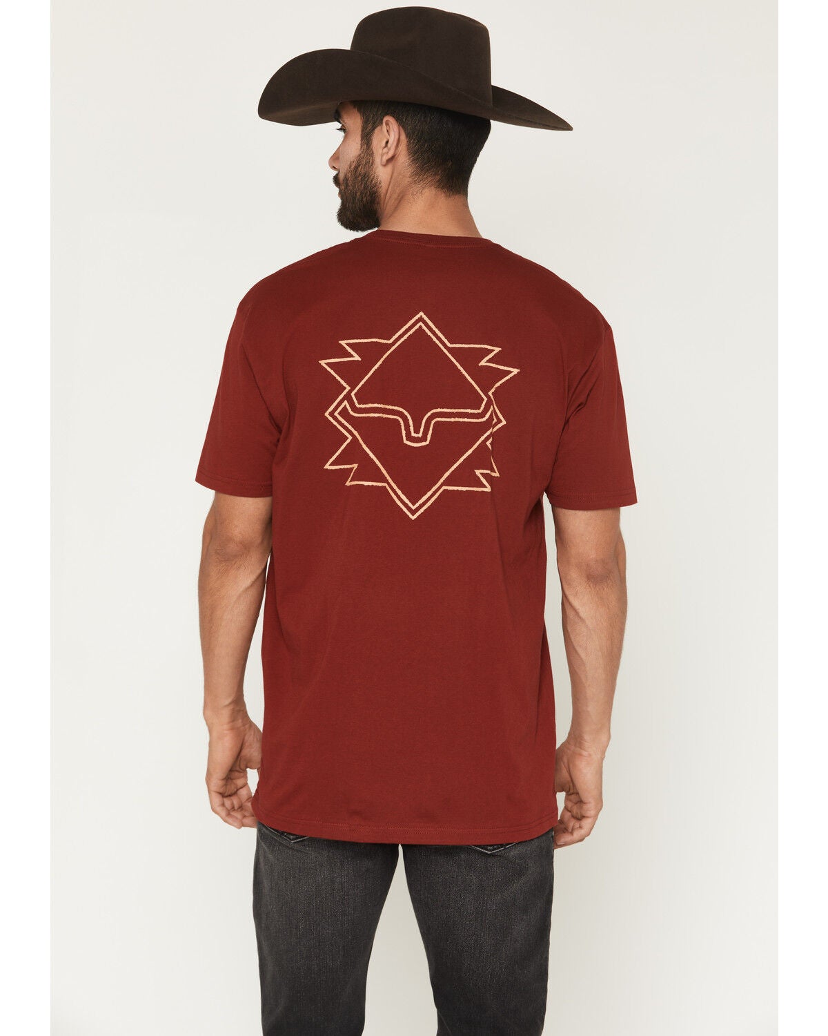 Kimes Ranch Men's North Star Short Sleeve Graphic T-Shirt, Burgundy, hi-res