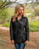 Scully Leatherwear Washed Lamb Leather Adjustable Belt Coat, , hi-res