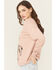 Image #2 - Wrangler Retro Women's Cowboy Crewneck, Rose, hi-res