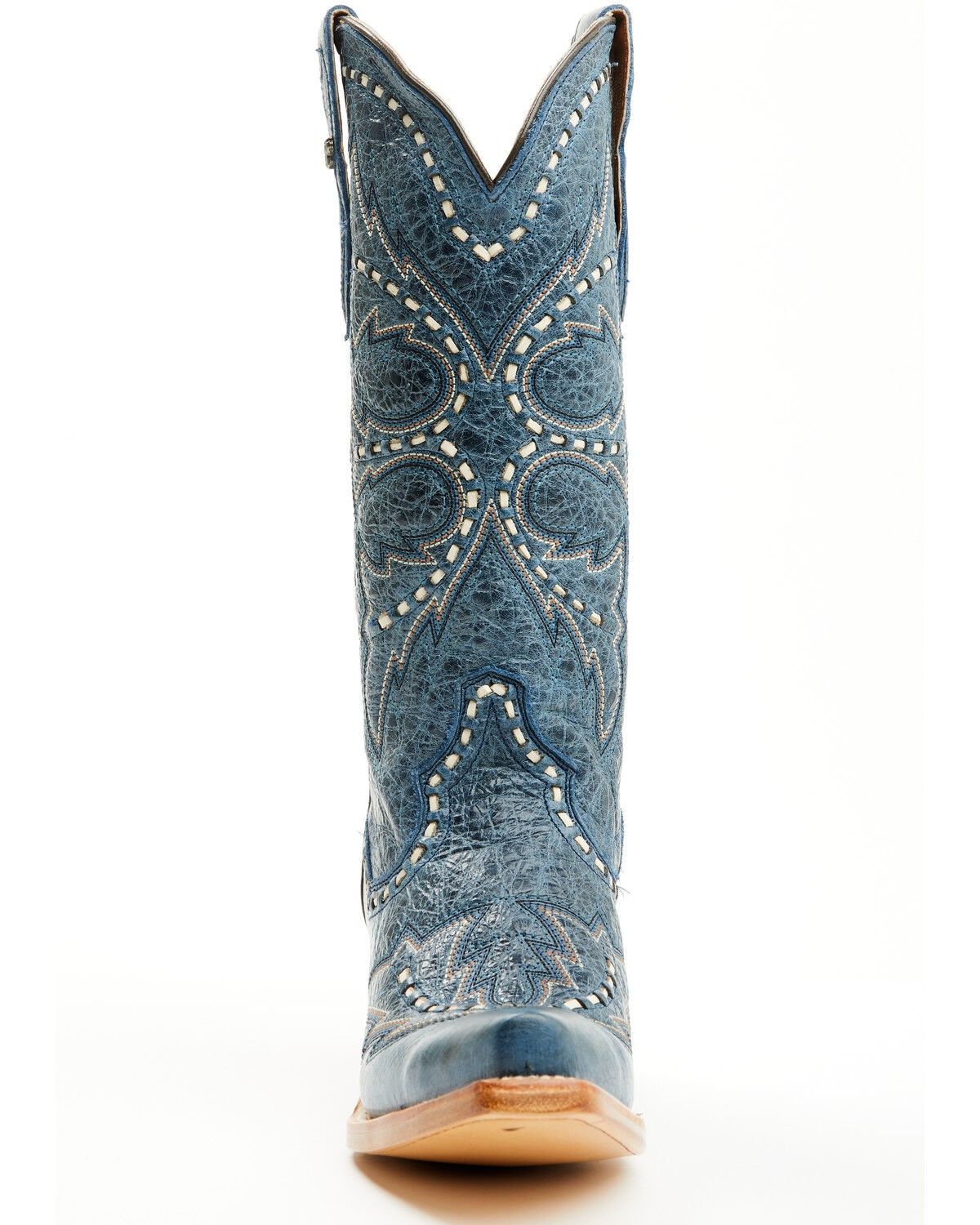 Image #4 - Dan Post Women's Mesa Tall Western Boots - Snip Toe, Blue, hi-res