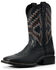Ariat Youth Boys' Tycoon Bear Western Boots - Broad Square Toe, Black, hi-res