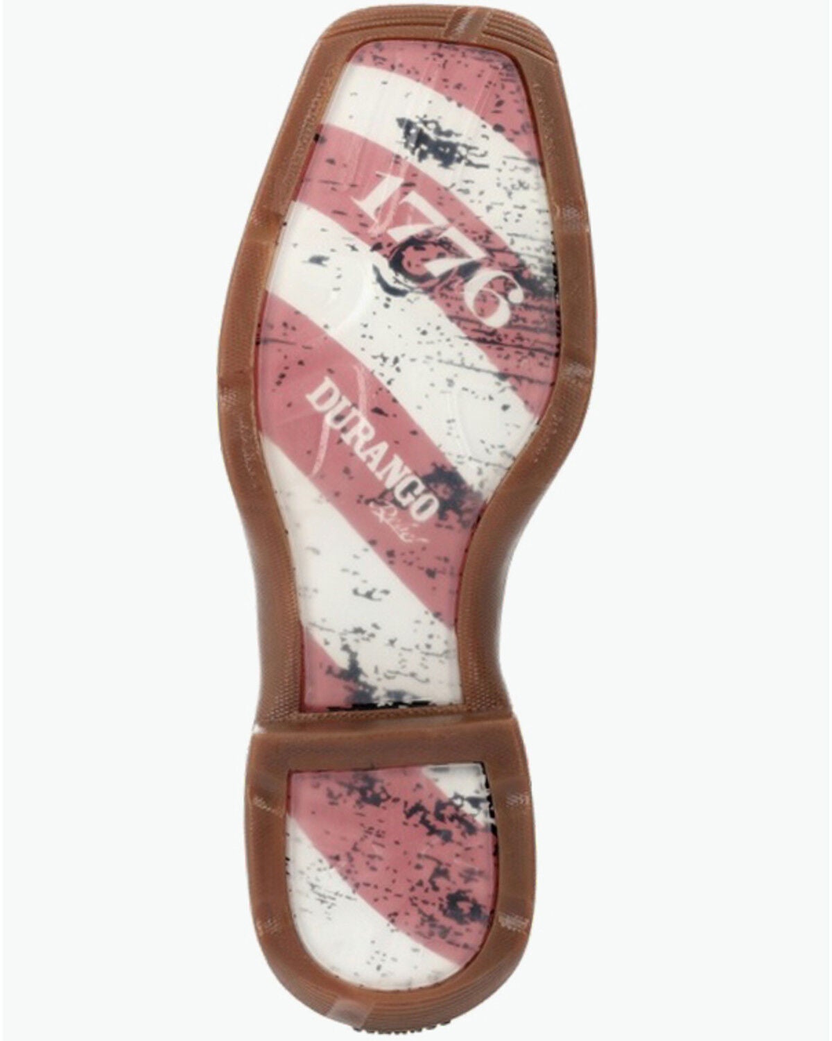 Image #7 - Durango Women's Lady Rebel&trade; America 250th Flag Performance Western Boots - Broad Square Toe, Red/white/blue, hi-res