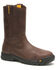 Image #1 - CAT Men's Drawbar Western Work Boots - Steel Toe, Brown, hi-res