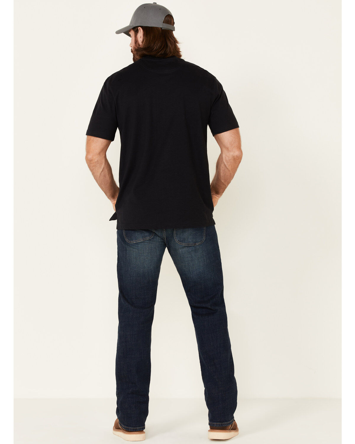 Product Name:  Hawx Men's Dark Wash Indigo Stretch Straight Leg Work Jeans