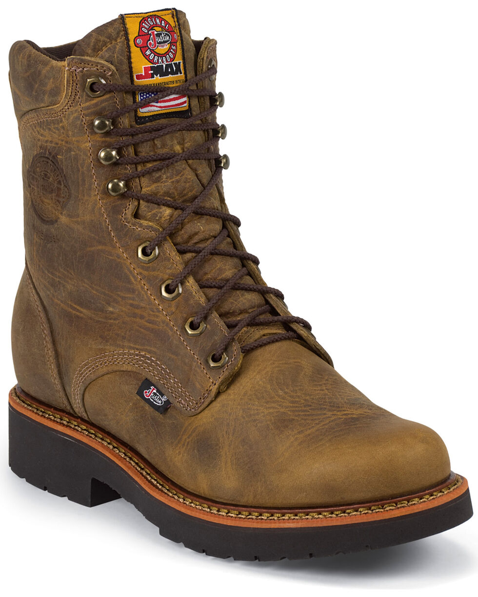 Details about   JUSTIN ORIGINAL WORKBOOTS WK251 6" Work Boot,14,D,Brown,Composite,PR