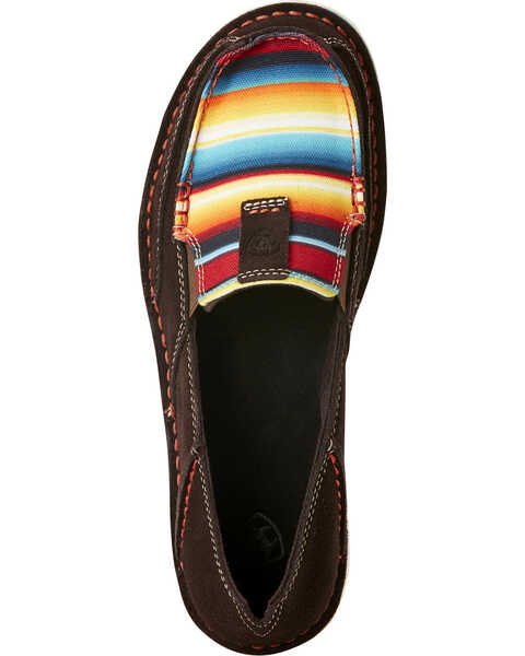 Image #4 - Ariat Women's Striped Cruiser Slip-on Shoes, Chocolate, hi-res