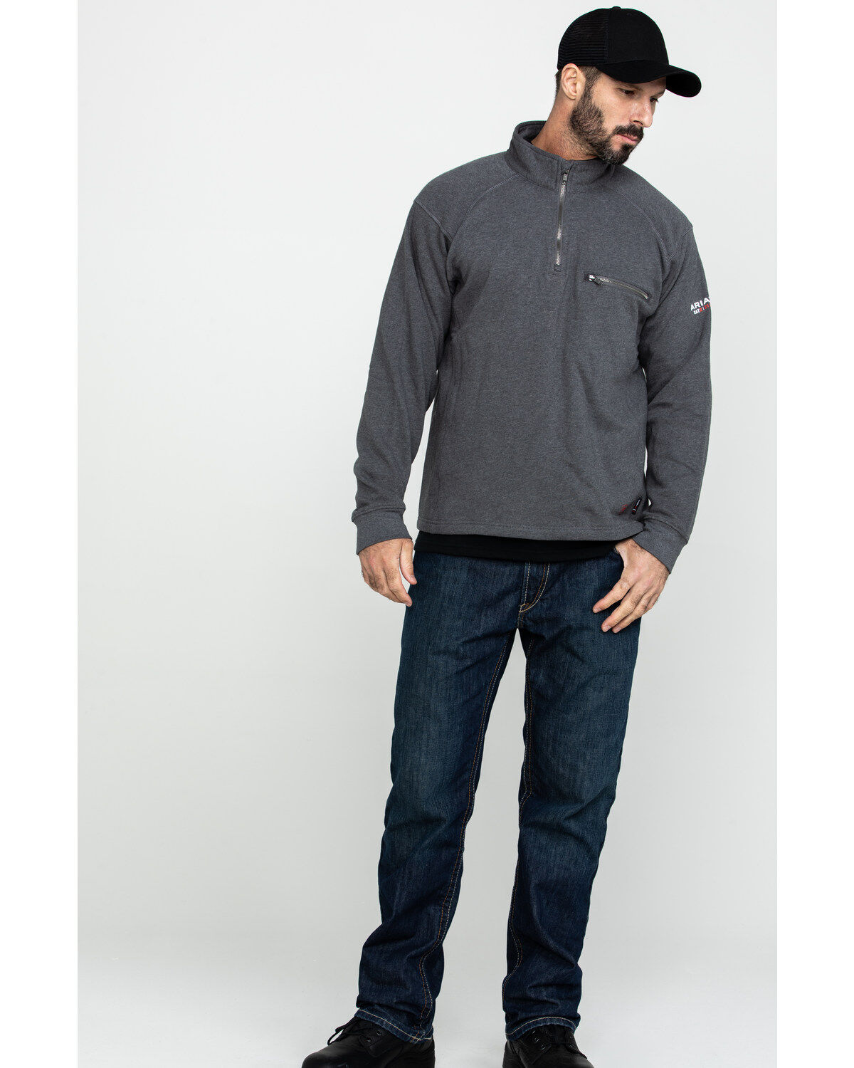 Image #6 - Ariat Men's FR Rev 1/4 Zip Work Shirt, , hi-res