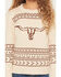 Image #3 - Cotton & Rye Girls' Longhorn Sweater, Cream, hi-res
