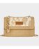 Image #1 - Wrangler X Boot Barn Women's Cow Print Shoulder Bag with Charm, Tan, hi-res
