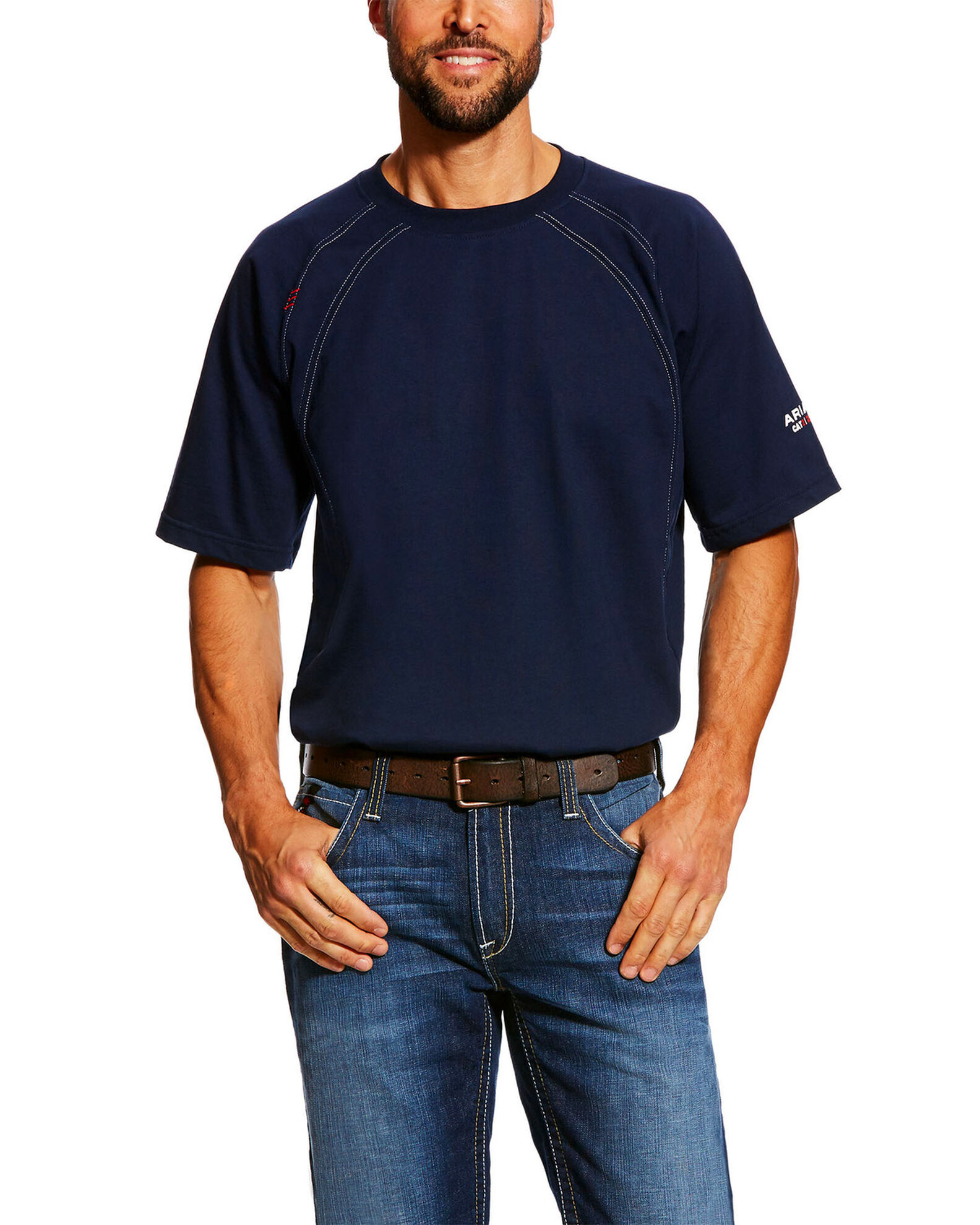 Ariat Men s FR Crew Short Sleeve Work T Shirt Boot Barn