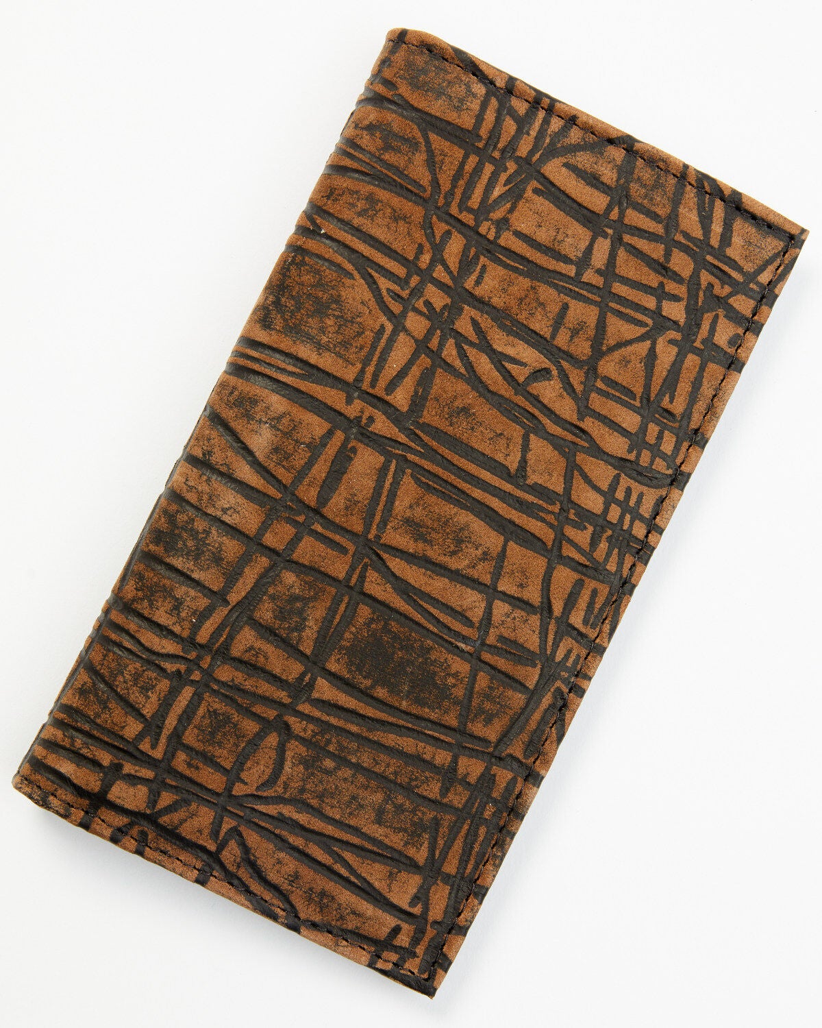 Cody James Men's Textured Leather Rodeo Wallet, Brown, hi-res