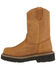Georgia Kid's Wild West Work Wellington Boots, Brown, hi-res