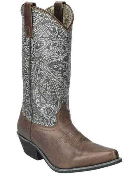 Smoky Mountain Women's Abigail Western Boots - Snip Toe , Dark Brown, hi-res