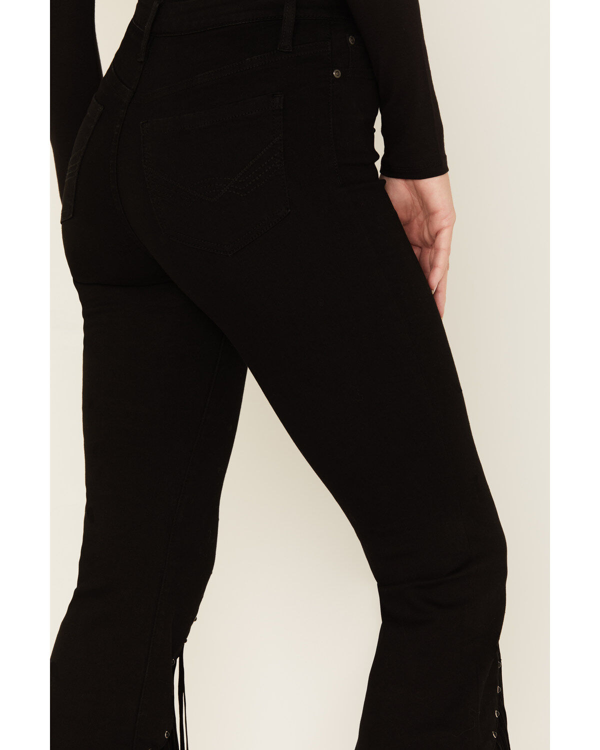 Image #4 - Idyllwind Women's Fringe & Embellished High Risin' Stretch Flare Jeans, , hi-res