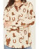Image #3 - Ariat Women's Homestyle Rodeo Print Long Sleeve Button-Down Western Shirt, Natural, hi-res