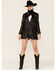 Image #4 - Understated Leather Women's Long Leather Blazer, , hi-res
