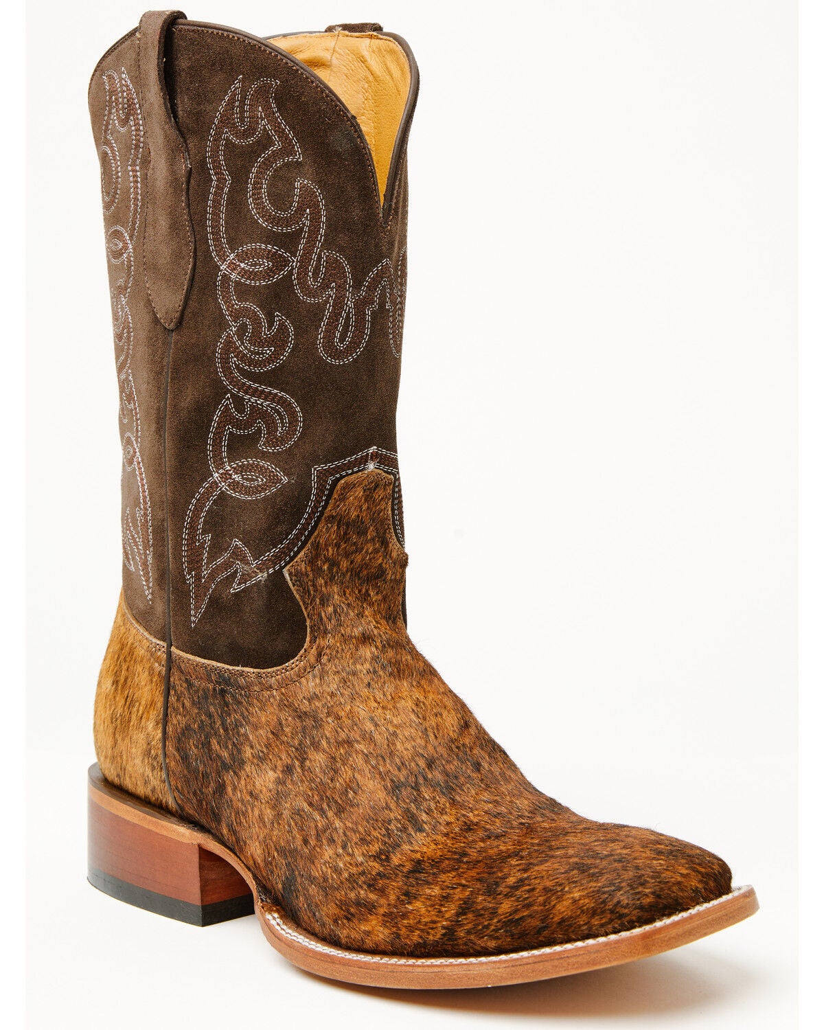 Cody James Men's Badlands Cowhide Western Boots - Broad Square Toe, Brown, hi-res
