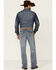 Image #3 - Wrangler Retro Men's Greeley Light Wash Stretch Relaxed Bootcut Jeans - Tall, Medium Wash, hi-res