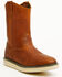 Image #1 - Hawx Men's Pull-On Barnyard Leather Work Boots - Soft Toe, Tan, hi-res