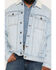 Image #3 - Cody James Men's Caballo Sherpa Lined Trucker Jacket, Light Wash, hi-res