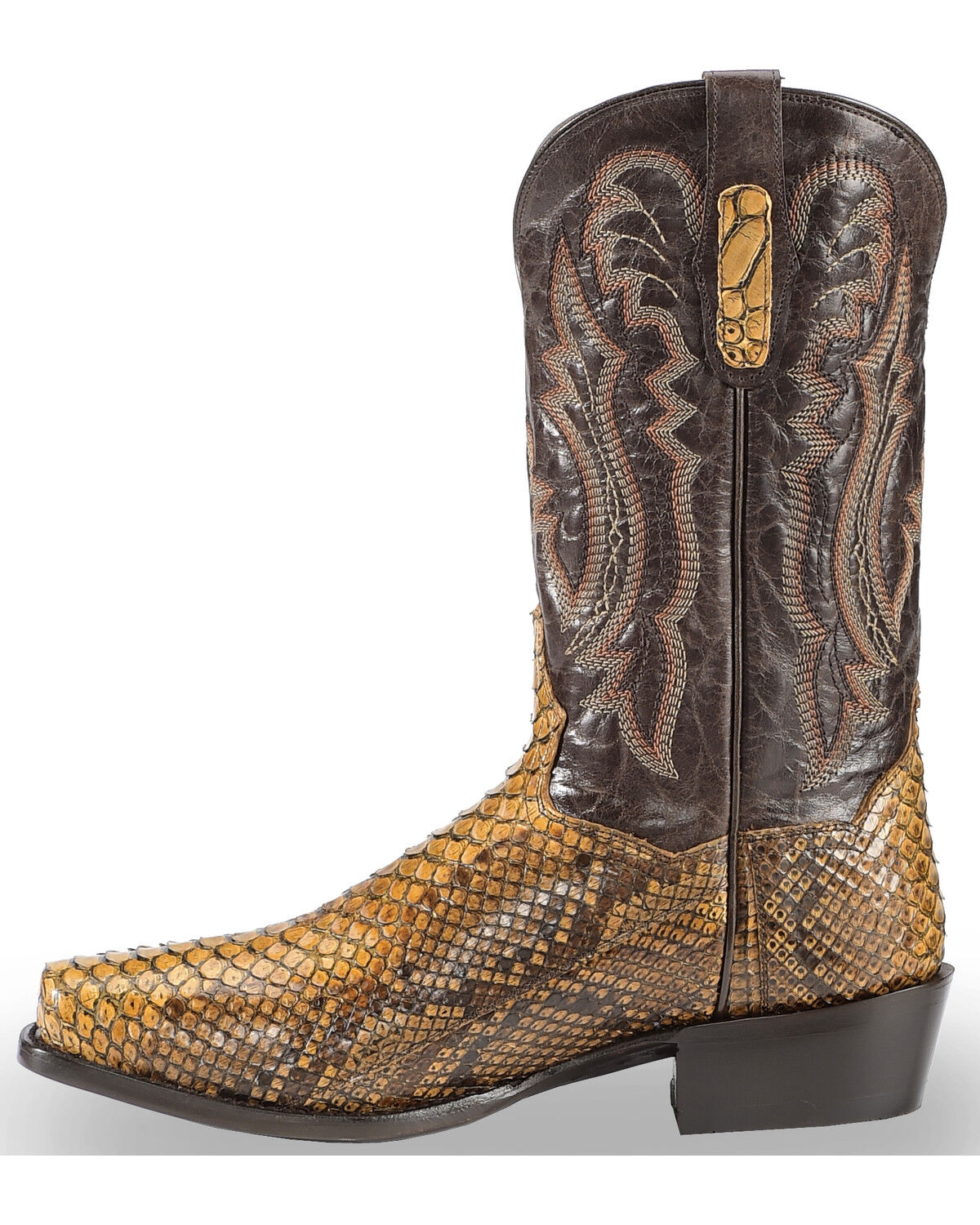 Dan Post Men's Taupe Back Cut Python