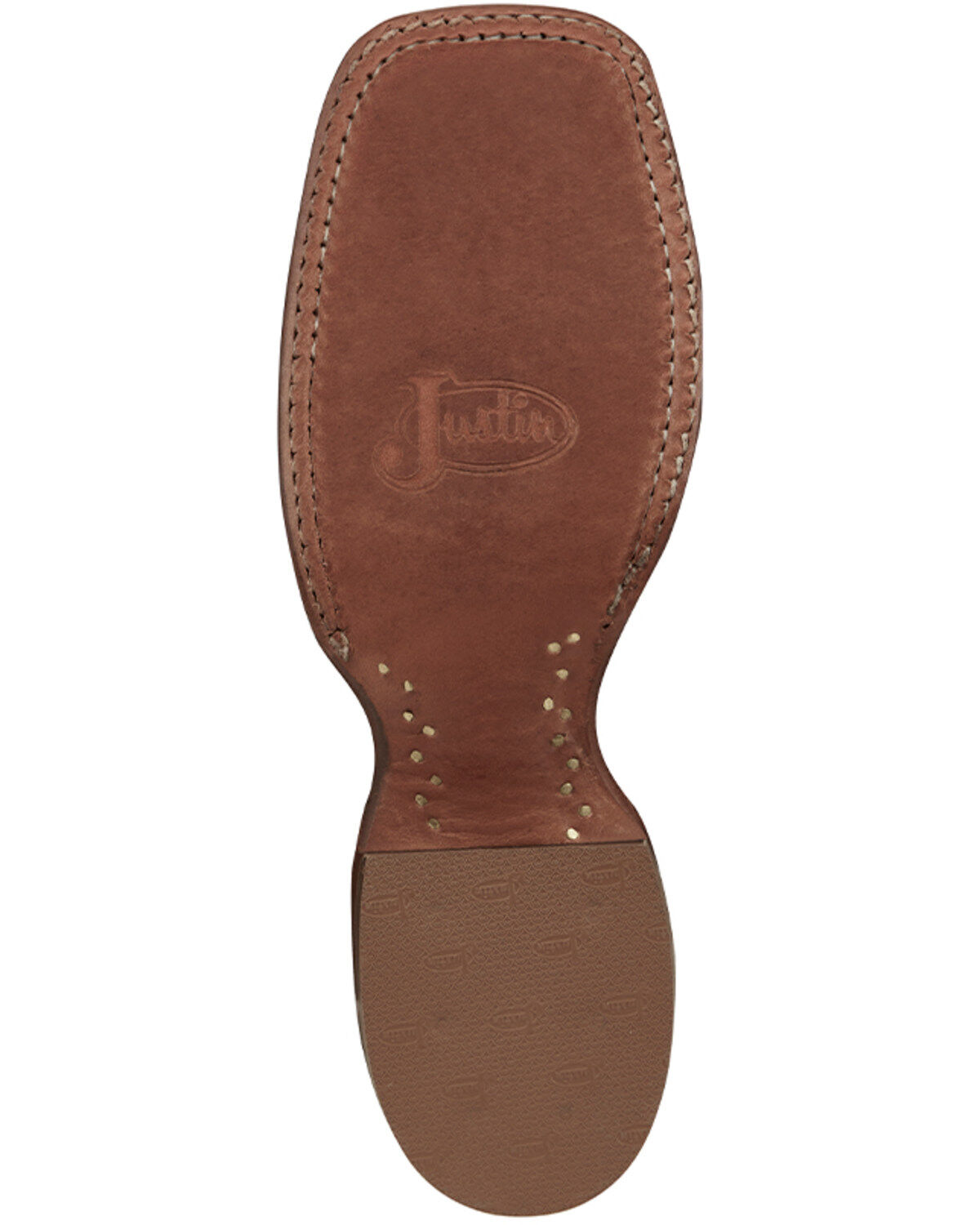 Image #7 - Justin Women's Stoneage Western Boots - Broad Square Toe, Cognac, hi-res