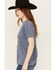 Image #2 - Cleo + Wolf Women's Adalynn Short Sleeve Graphic Tee, Indigo, hi-res