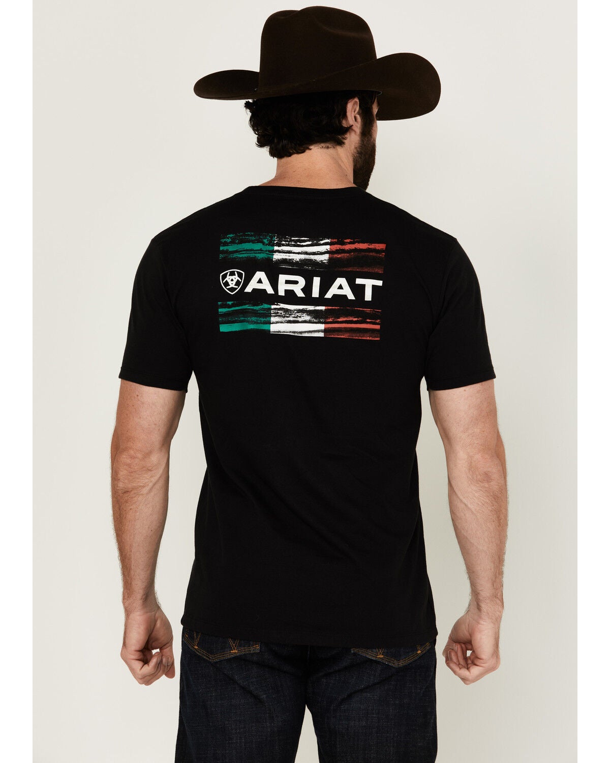 Ariat Men's Viva Mexico Logo Short Sleeve Graphic T-Shirt, Black, hi-res