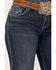 Image #2 - Shyanne Women's Great Falls Dakota Medium Wash Mid Rise Trouser Stretch Riding Jeans, Medium Wash, hi-res