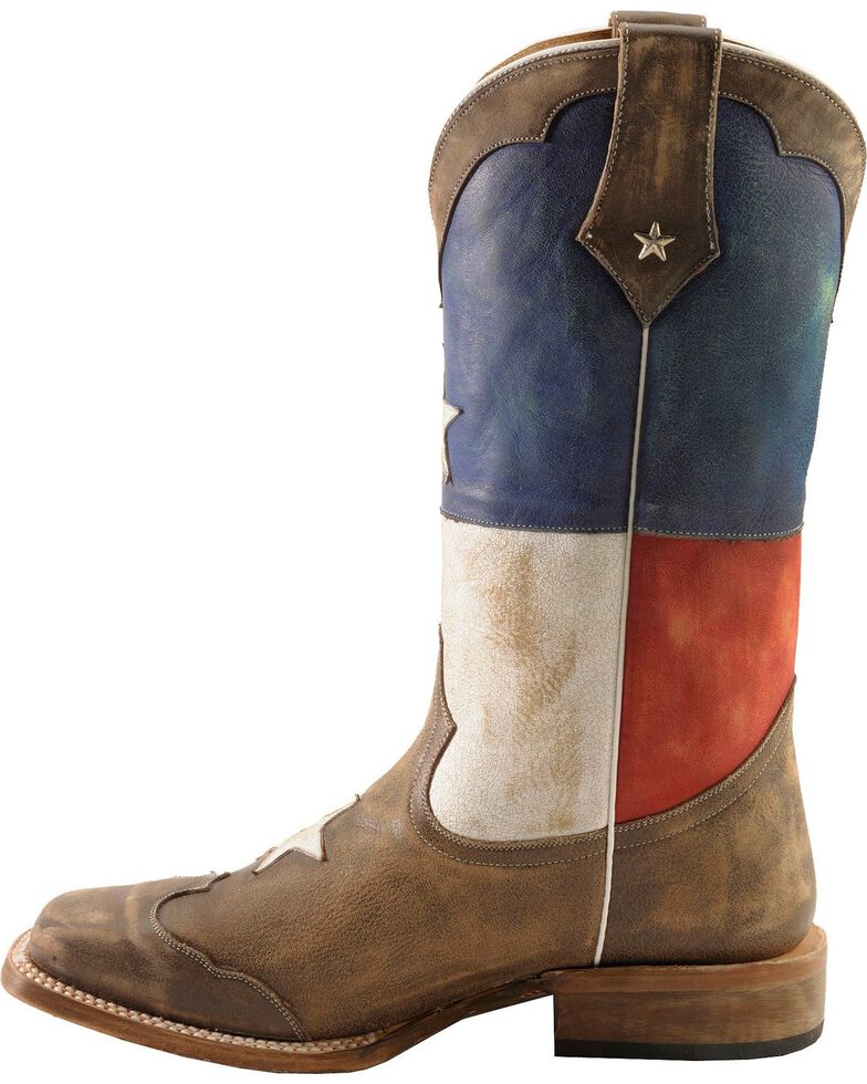 Roper Men's Americana Texas Flag Square Toe Western Boots Boot Barn