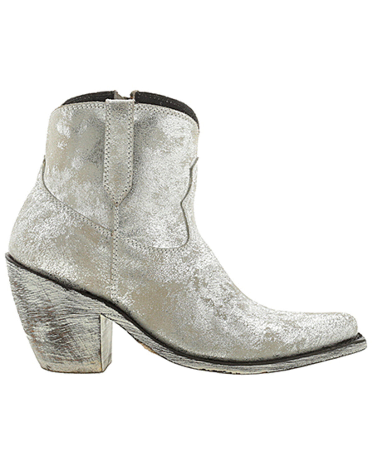 Image #2 - Liberty Black Women's Brandy Metallic Western Boots - Snip Toe, Silver, hi-res