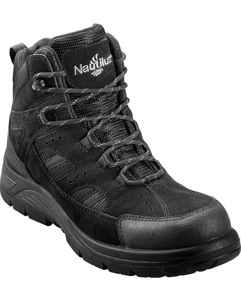 Nautilus Men's Comp Toe Waterproof EH Lace Up Boots, Black, hi-res