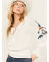 Image #2 - Shyanne Women's Challis Embroidered Long Sleeve Blouse, Cream, hi-res