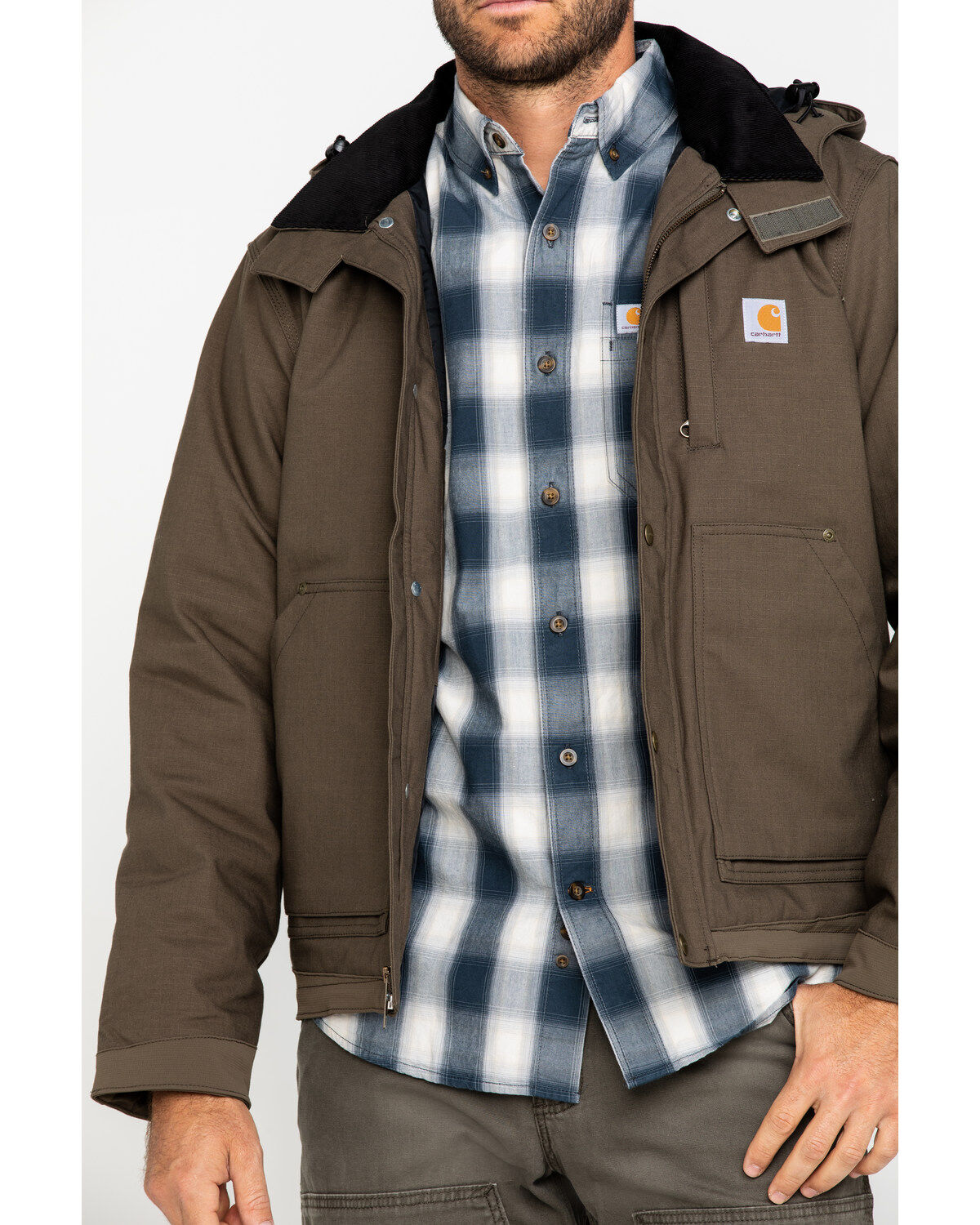 Image #5 - Carhartt Men's Full Swing Steel Work Jacket - Big & Tall, Dark Grey, hi-res