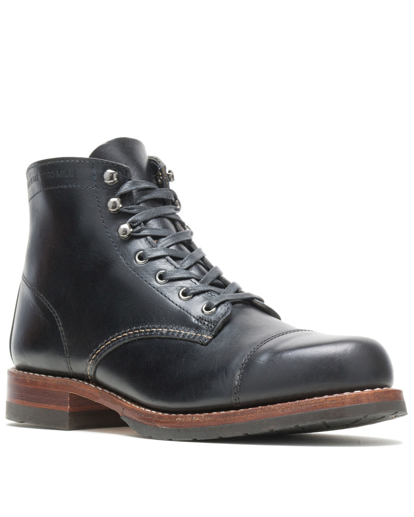 Wolverine Men s 1000 Mile Cap Toe Classic Boot Black Size 12