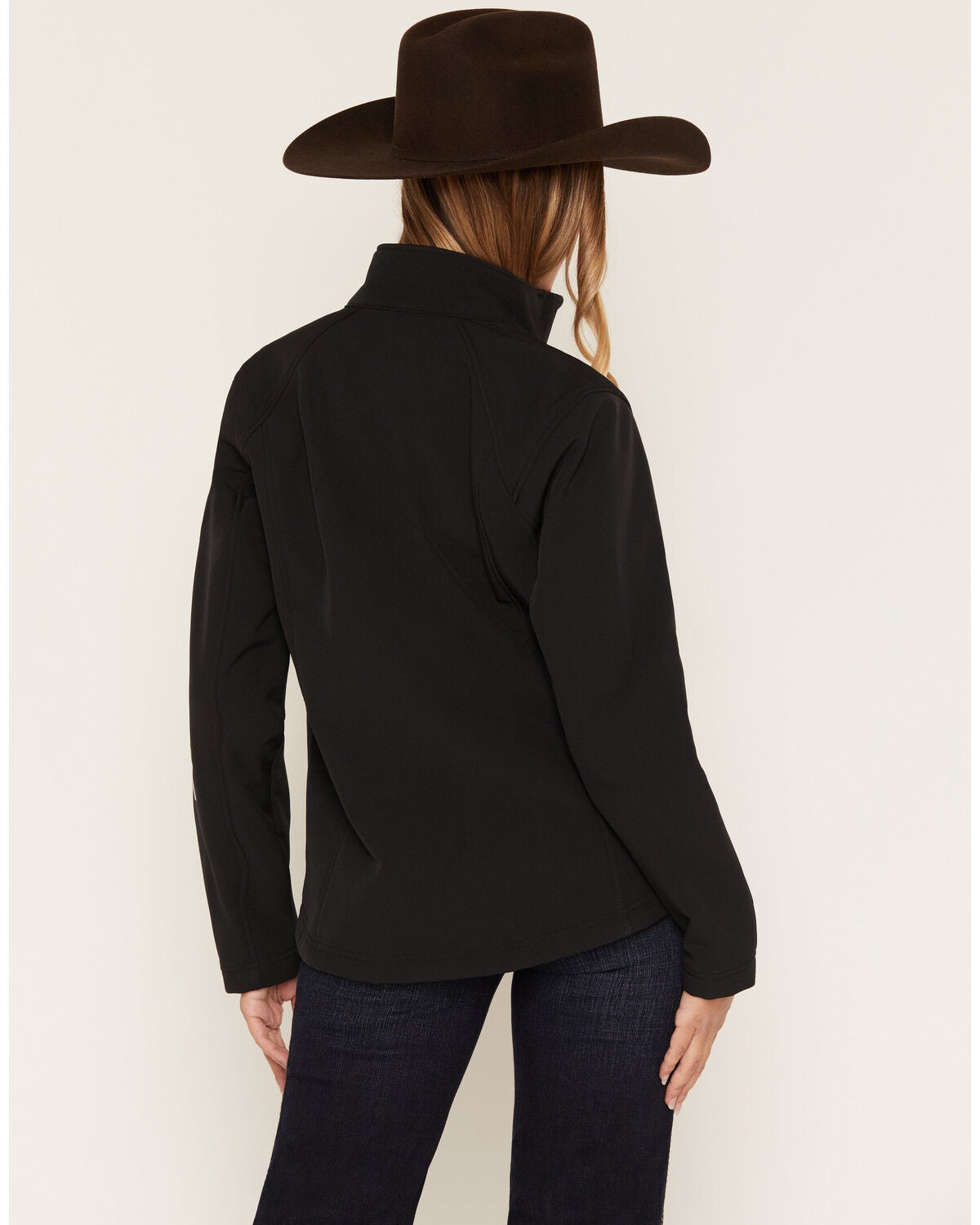 Image #4 - Ariat Women's Logo Concealed Carry Softshell Jacket, Black, hi-res