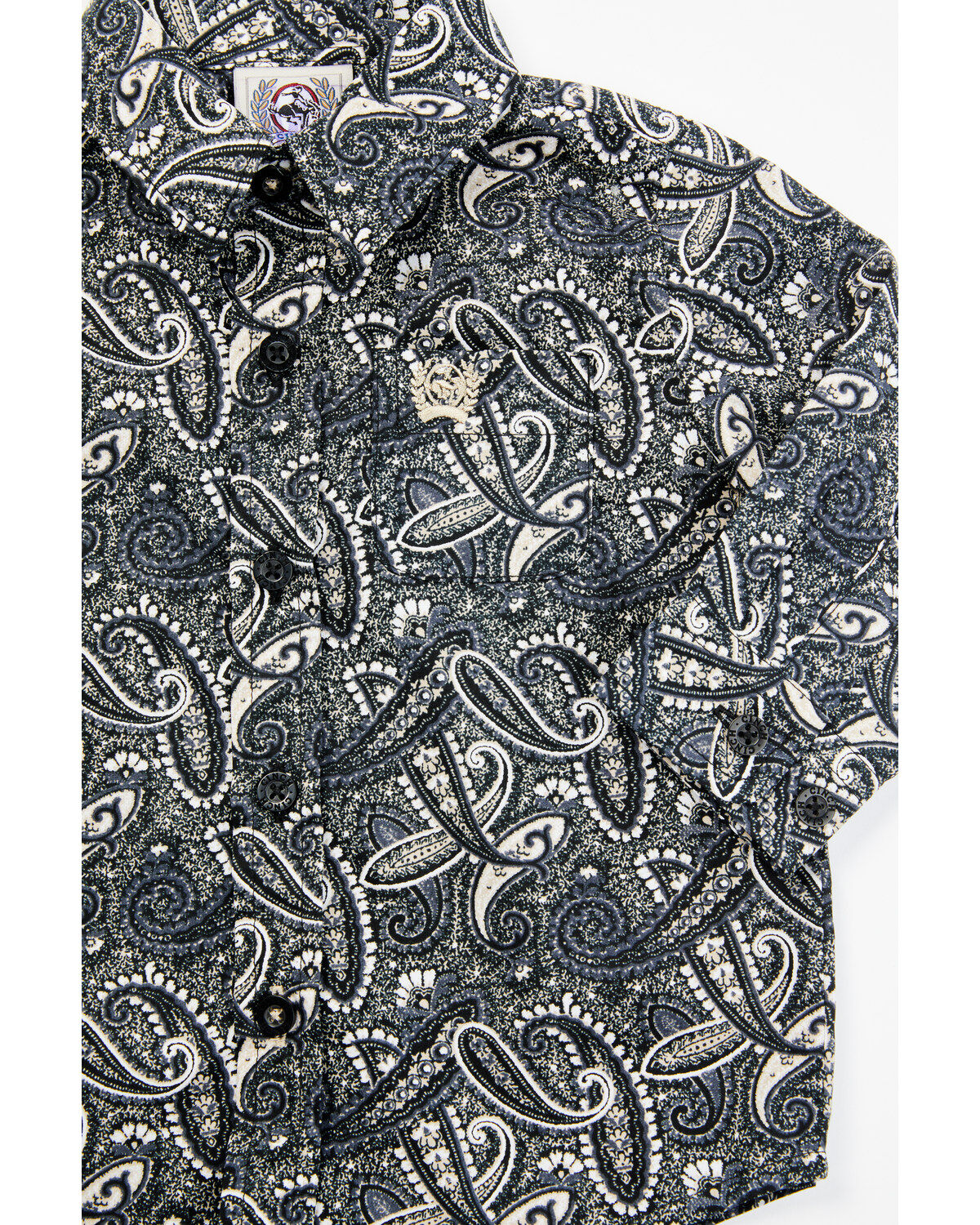 Product Name:  Cinch Infant Boys' Paisley Print Long Sleeve Button-Down Western Shirt