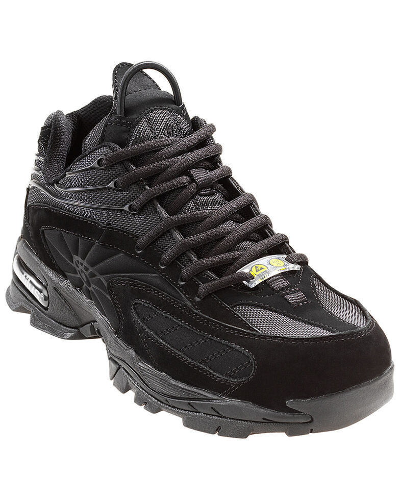 Nautilus Men's Steel Safety Toe Work Shoes, Black, hi-res