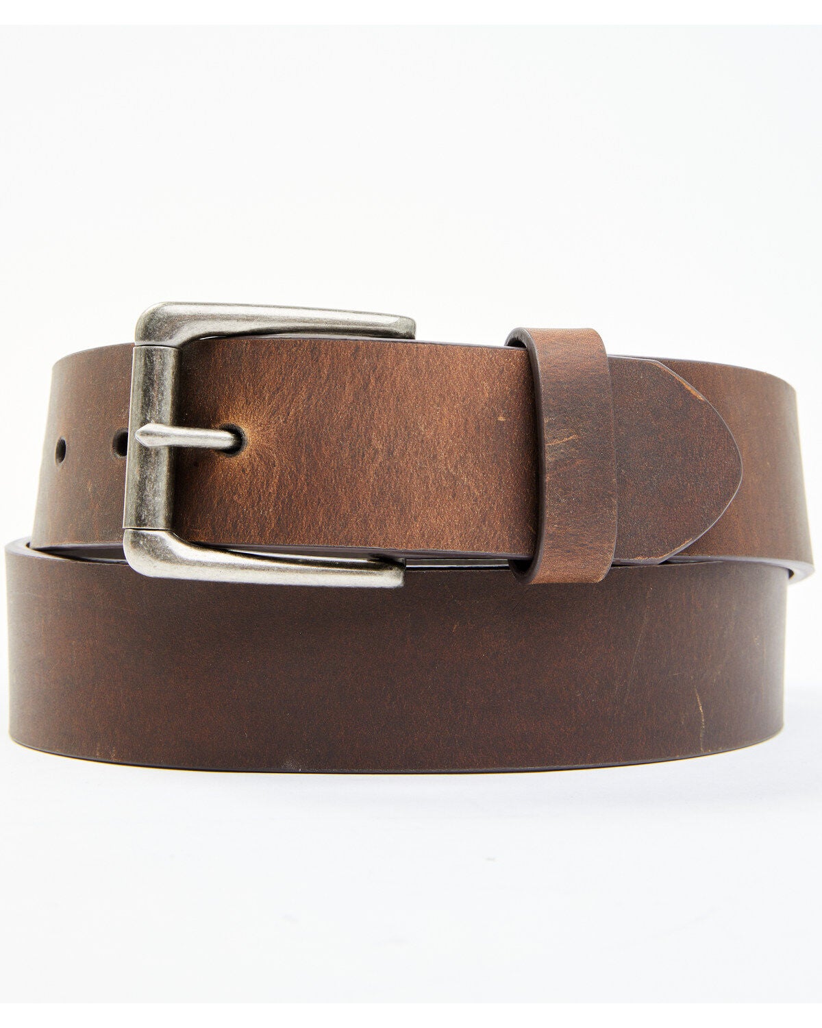 Hawx Men's Casual Bomber Leather Belt, Brown, hi-res