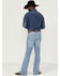 Image #3 - Cody James Men's Ghost Town Wash Duke Relaxed Bootcut Stretch Denim Jeans, Light Medium Wash, hi-res