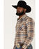 Image #2 - Pendleton Men's Canyon Small Plaid Snap Western Flannel Shirt, Brown, hi-res