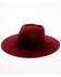 Peter Grimm Women's Amor Mio Heart Crown Wool Felt Western Hat , Burgundy, hi-res