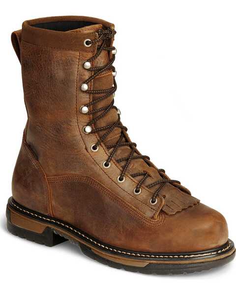 Rocky Men's Iron Clad Work Boots, Copper, hi-res
