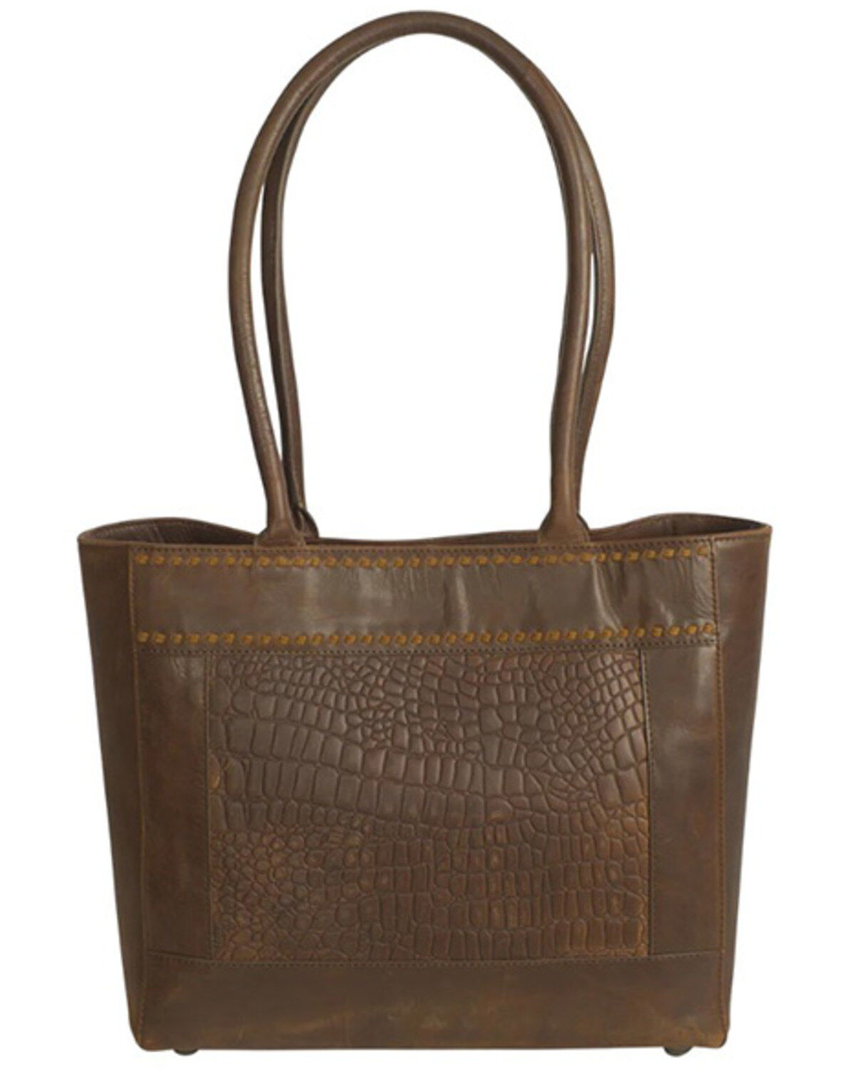 Image #2 - STS Ranchwear By Carroll Women's Catalina Crocodile Print Tote, Brown, hi-res