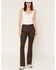 Image #1 - Idyllwind Women's Legend High Rise Coated Bootcut Jeans, Cognac, hi-res